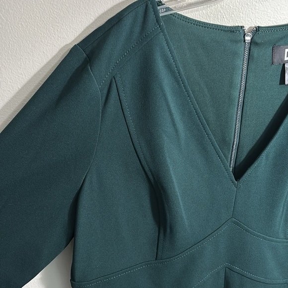 DKNY Long Sleeve V-Neck Sheath Dress - Picture 7 of 9